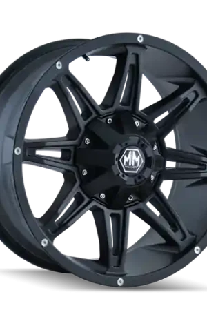 Mayhem 8090 Rampage 18x9 / 6x135 BP / -12mm Offset / 106mm Hub Matte Black Wheel Brand New