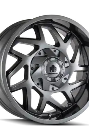 Secure Checkout Mayhem 8106 Hatchet 20x10 / 6x135 BP / -19mm Offset / 106mm Hub Gloss Gunmetal w/ Black Wheel