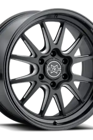 While Supplies Last Method Raised MR802 22x10 / 8x170 BP / -18mm Offset / 125mm Bore - Double Black Milled Wheel