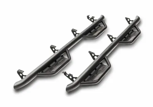 Price Cut N-Fab 2022-2025 Nissan Frontier CC (All Beds) SRW Podium LG - Cab Length - 3in - Tex. Black