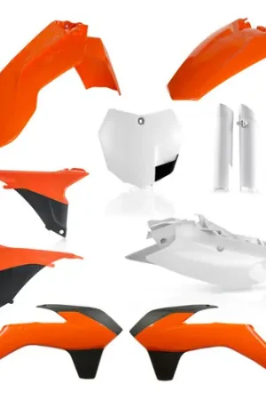 Acerbis 13-14 KTM SX/SX-F/XC/XC-F 125-450 Full Plastic Kit - 16 Orange Worldwide Shipping