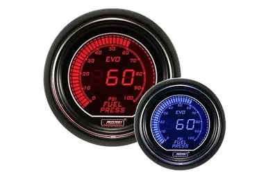 Prosport EVO Series 52mm Electrical Fuel Pressure Gauge (Red / Blue) Handmade