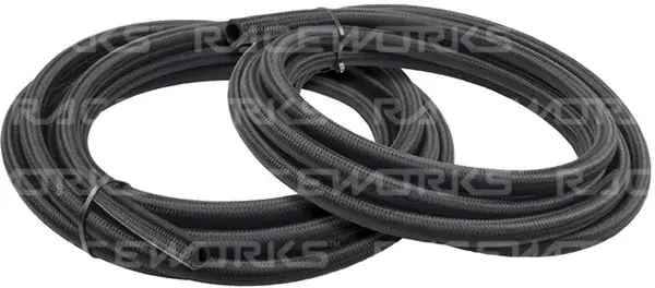 Money Back Guarantee Raceworks Black Nylon Cutter E85 Hose AN-10 - 1 Metre