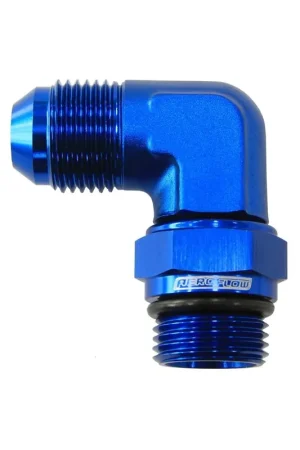 Aeroflow 90 Degree Swivel 10AN ORB to -10AN Male Flare Adapter - Black Order Now