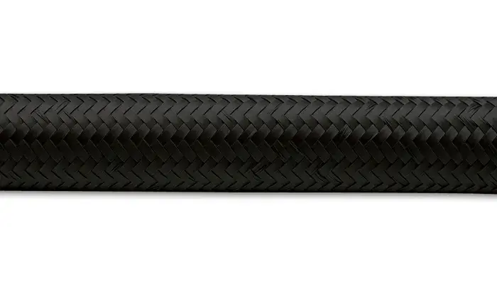 Vibrant Performance 2ft Roll of Black Nylon Braided Flex Hose AN Size: -20 Hose ID 1.125" Worldwide Shipping