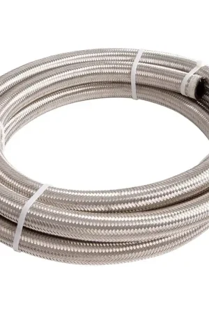 Aeroflow 100 Series Stainless Steel Braided Hose -6AN 6m - Black Fast Shipping