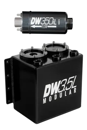 Deatschwerks 3.5L Surge Tank w/ 1 x 350il In-Line Fuel Pump Warranty Included