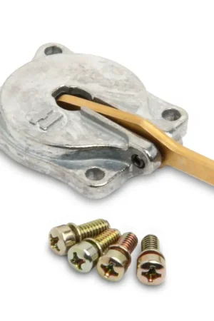 Modern Holley Accelerator Pump Cover Accelerator Pump Cover 30cc w/ Lever and Screws, Polished