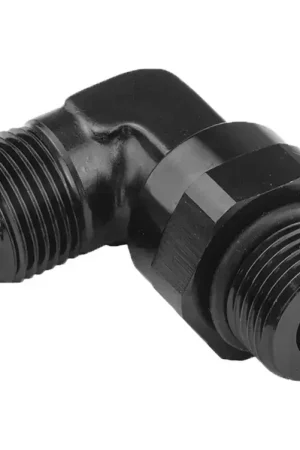 Hassle-Free Returns Proflow Adaptor Male -06AN 90 Degree To -04AN Thread Swivel Black