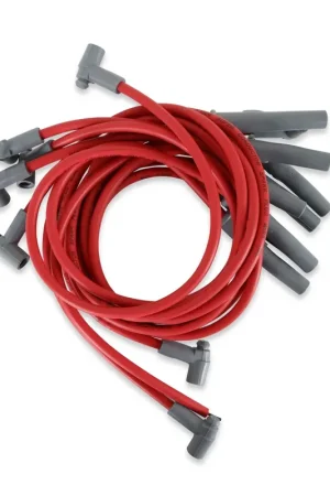 Best Choice MSD Super Conductor Spark Plug Wire Set, Chevy 454 75-On HEI For use on Chevy 454 '75-On, HEI, Red jacket