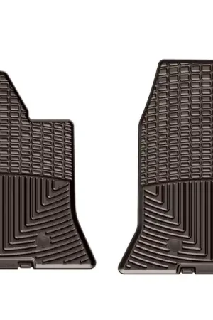WeatherTech 2014+ Chevrolet Corvette Front Rubber Mats - Cocoa | Graveyard Performance Affordable