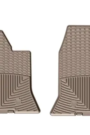WeatherTech 2014+ Chevrolet Corvette Front Rubber Mats - Tan | Graveyard Performance Top Pick
