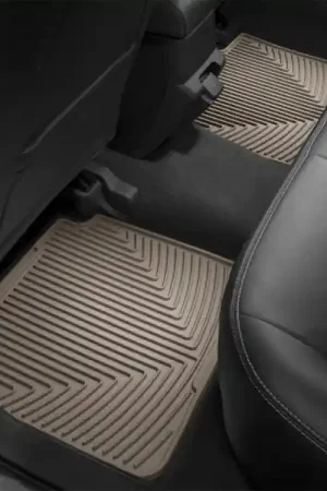 WeatherTech 2020+ Chevrolet Corvette Front Rubber Mats - Tan | Graveyard Performance Wholesale
