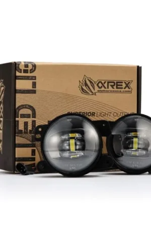 AlphaRex Universal Chrysler/Dodge/Hummer/Jeep DoubleTap Dual Color LED Proj Fog Lights - White/Amber | Graveyard Performance Luxury