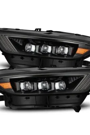 AlphaRex 15-17 Ford Mustang NOVA LED Proj HL Alpha-Black w/Activ Light/Seq. Signal + Switchback DRL | Graveyard Performance Bargain
