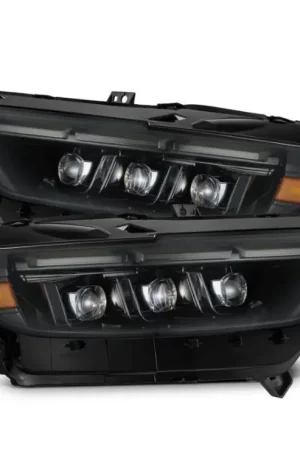 AlphaRex 15-17 Ford Mustang NOVA LED Proj Headlights Alpha Black w/Activ Light/Seq Signal/Switch DRL | Graveyard Performance Mega Sale