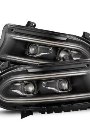 Best Seller AlphaRex 15-23 Dodge Charger LUXX-Series LED Proj Headlights Black w/Activtn Lgt & Seq.Sig / SB DRL | Graveyard Performance