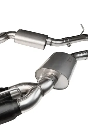 Save Now Kooks 2016+ Chevrolet Camaro SS LT1 6.2L 3in Exhaust w/ Catted X-Pipe 4in Black Slash Cut Quad Tips | Graveyard Performance