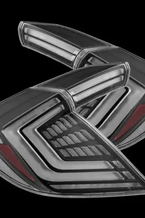 AlphaRex 16-21 Honda Civic Hatchback / Type-R FK8 Nova-Series LED Tail Lights (Pair) - Black | Graveyard Performance Wholesale