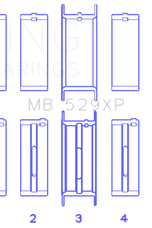 King Engine Bearings Ford Windsor 260CI/289CI 5.0L 529XP Main Bearing Set | Graveyard Performance Shop Now