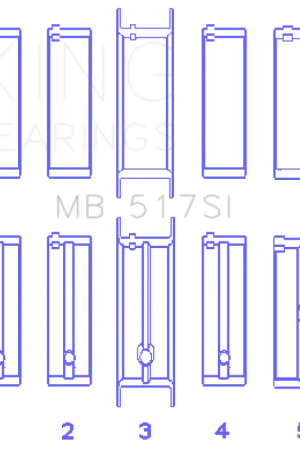 Popular King Engine Bearings Chrysler 360 Crankshaft Main Bearings | Graveyard Performance