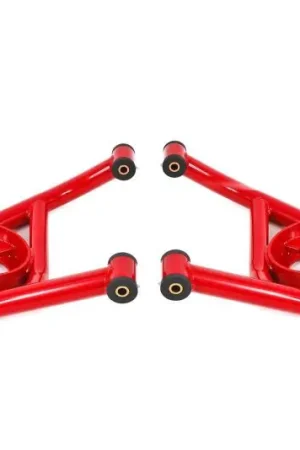 Get Yours BMR 70-81 Chevrolet Camaro A-Arms Lower Delrin Bushings Std Ball Joint - Red | Graveyard Performance