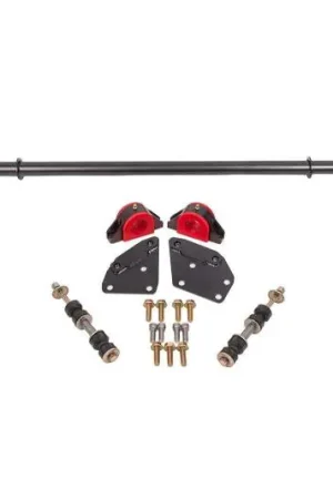 One Day Deal BMR 82-92 Chevrolet Camaro Sway Bar Kit Front Hollow 38mm Adjustable - Black Hammertone | Graveyard Performance