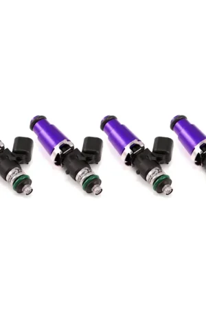 Handmade Injector Dynamics 1340cc Injectors - 60mm Length - 14mm Purple Top - 14mm Lower O-Ring (Set of 4) | Graveyard Performance